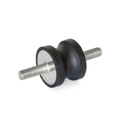 Vibration Isolators; Isolator Type: Stud/Stud; Insert Material: Stainless Steel; Isolator Material: Natural Rubber; Maximum Load Capacity: 1087.00 N; Top Diameter: 30.00; Bottom Diameter: 30; Thread Size: 5/16-18; Overall Width: 30 mm