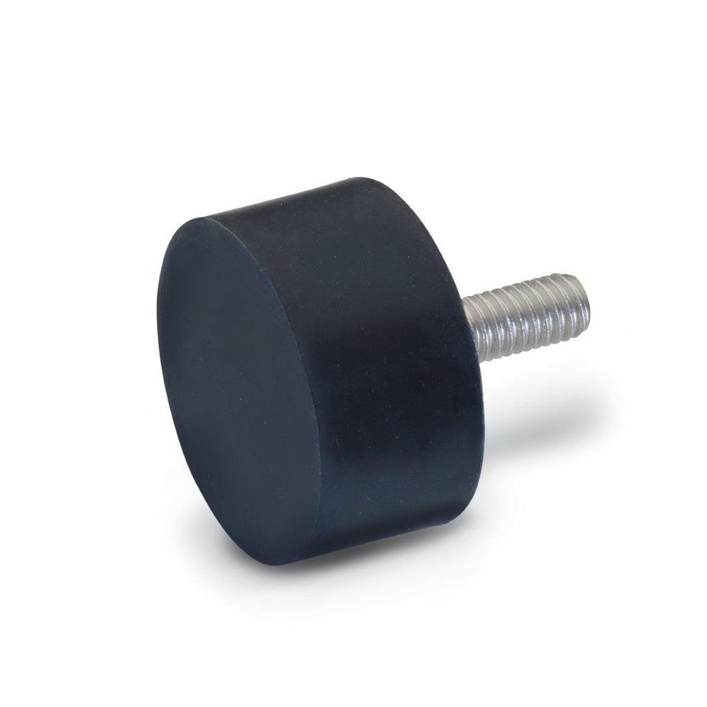 Vibration Isolators; Isolator Type: Plate/Stud; Insert Material: Stainless Steel; Isolator Material: Natural Rubber; Maximum Load Capacity: 3692.02 N; Top Diameter: 51.00; Bottom Diameter: 51; Thread Size: 3/8-16; Overall Width: 51 mm