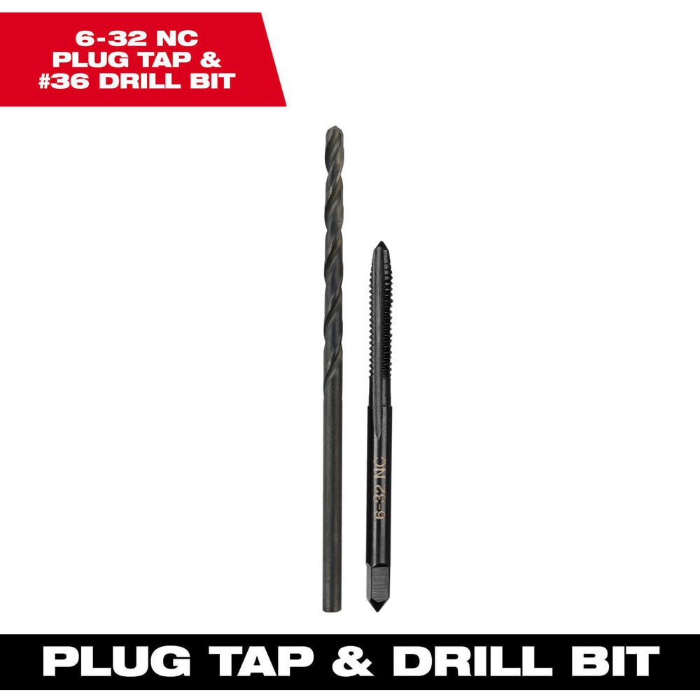 Tap & Drill Sets; Maximum Drill Size (Wire): #36