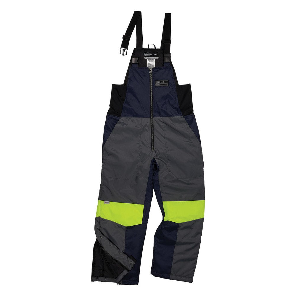 Coveralls & Overalls; Garment Style: Bib Overalls; Size: Large; Color: Navy; Material: Polyester; Hazardous Protection Level: No; Cuff Style: Knit; Ankle Style: Knit