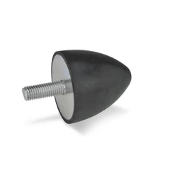 Vibration Isolators; Isolator Type: Plate/Stud; Insert Material: Stainless Steel; Isolator Material: Natural Rubber; Maximum Load Capacity: 260.00 N; Top Diameter: 30.00; Thread Size: M8x1.25; Overall Width: 30 mm