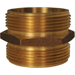 Brass & Chrome Pipe Fittings; Fitting Type: Double Male Hex Nipple; Fitting Size: 1-1/2 x 1-1/2; End Connections: MNPSH x MNPT; Material Grade: 360; Connection Type: Threaded; Pressure Rating (psi): 175; Fitting Shape: Straight; Thread Standard: NPSH, NPT