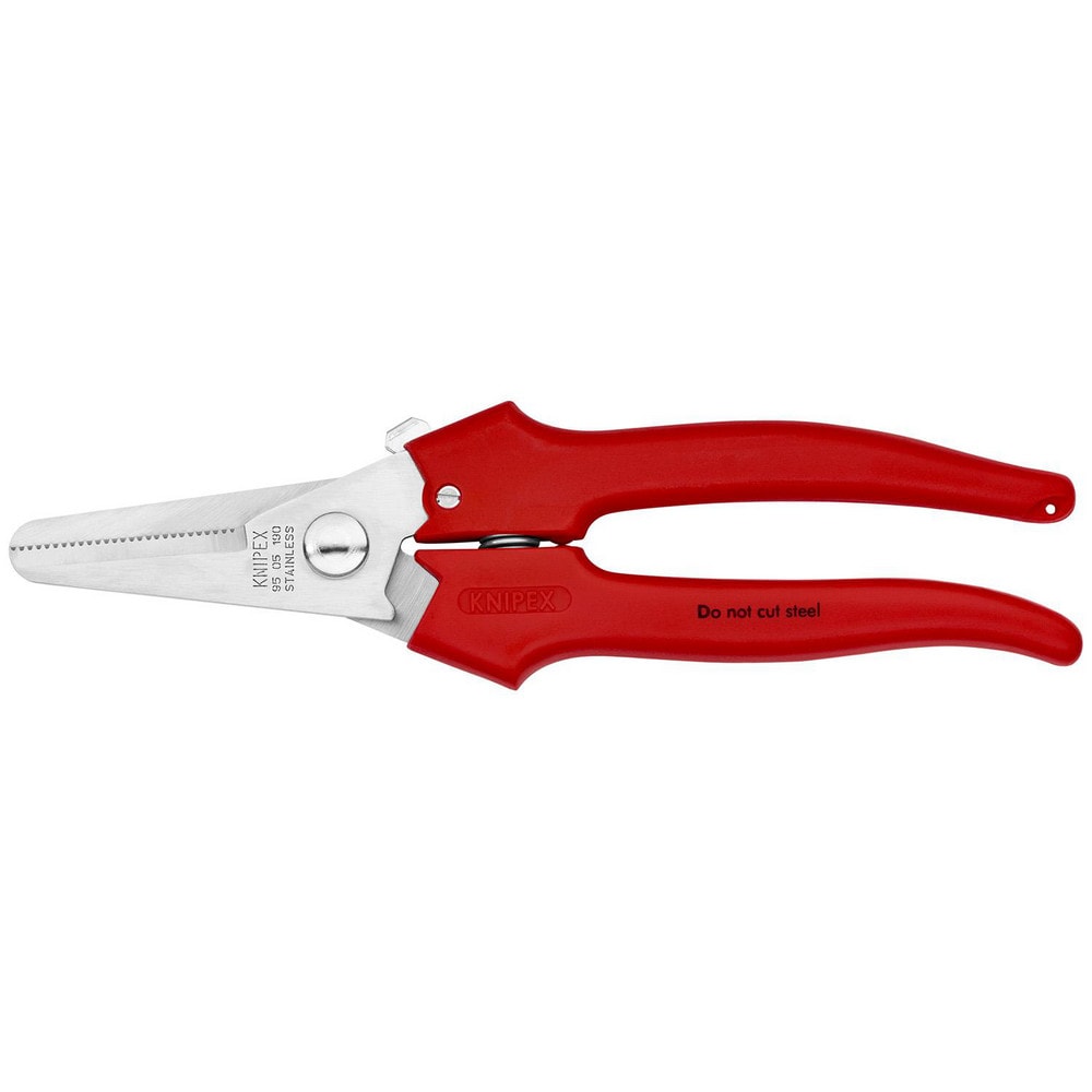 Snips; Snip Type: Kevlar Snip; Tool Type: Combination Shears; Cutting Length (Fractional Inch): 1-1/2; Overall Length Range: 7 in to 9.9 in; Cutting Direction: Straight