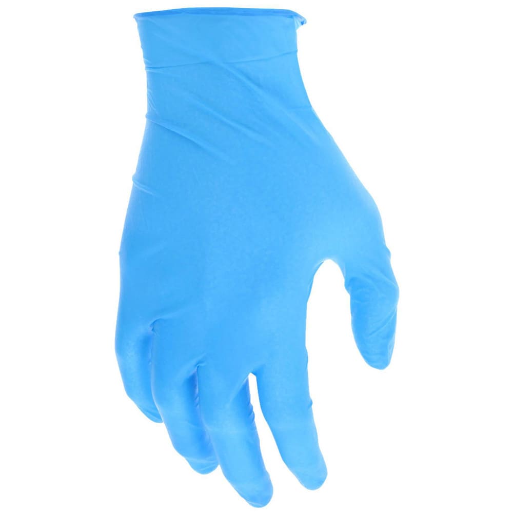 Disposable Gloves: Series Nitrishield, Size Medium, 4.0 mil, Not Coated, Nitrile, Food Grade, Powder-Free