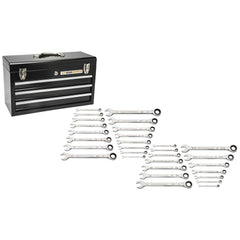 Combination Wrench Set: 31 Pc, Inch