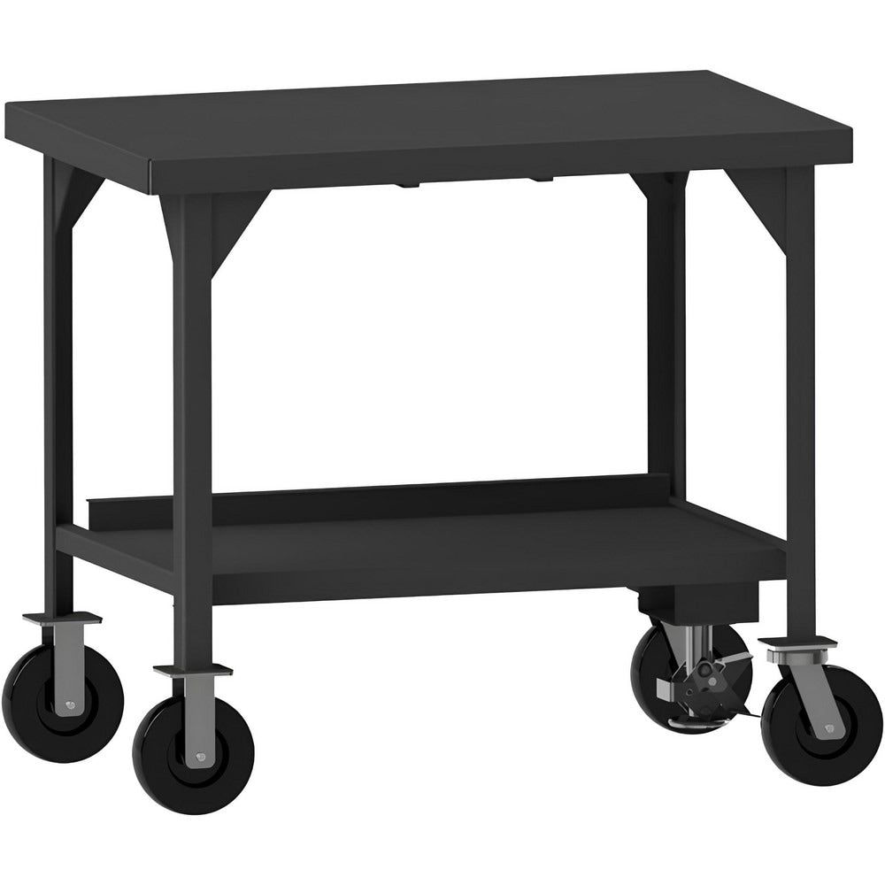 Mobile Work Benches; Type: Heavy-Duty Mobile Workbench with Floor Lock; Bench Type: Heavy-Duty Mobile Workbench; Edge Type: Square; Depth (Inch): 36; Leg Style: Fixed; Load Capacity (Lb.