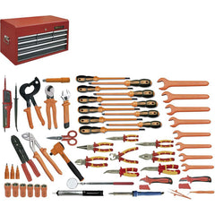 Combination Hand Tool Set: 52 Pc, Electrician's Tool Set