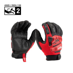 Work Gloves: Milwaukee Size X-Large, Synthetic Leather Lined, Synthetic Leather, General Purpose & Impact