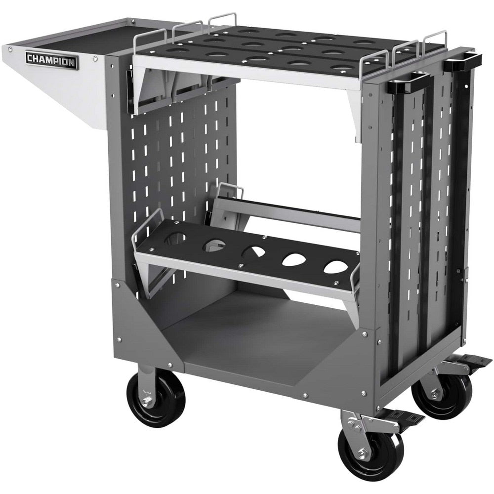 CNC Storage Carts; Style: Capto; Taper Size: Capto C10; Tool Type: CAPTO; Caster Type: Swivel, Fixed; Color: Dark Gray; Tool Capacity: 3600; Material: Steel; Load Capacity (Lb.