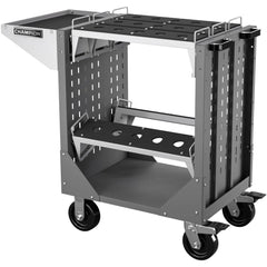 CNC Storage Carts; Style: Capto; Taper Size: Capto C6; Tool Type: CAPTO; Caster Type: Swivel, Fixed; Color: Dark Gray; Tool Capacity: 3600; Material: Steel; Load Capacity (Lb.