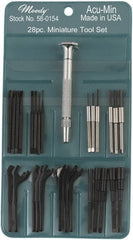 Combination Hand Tool Set: 28 Pc, Miniature Tool Set