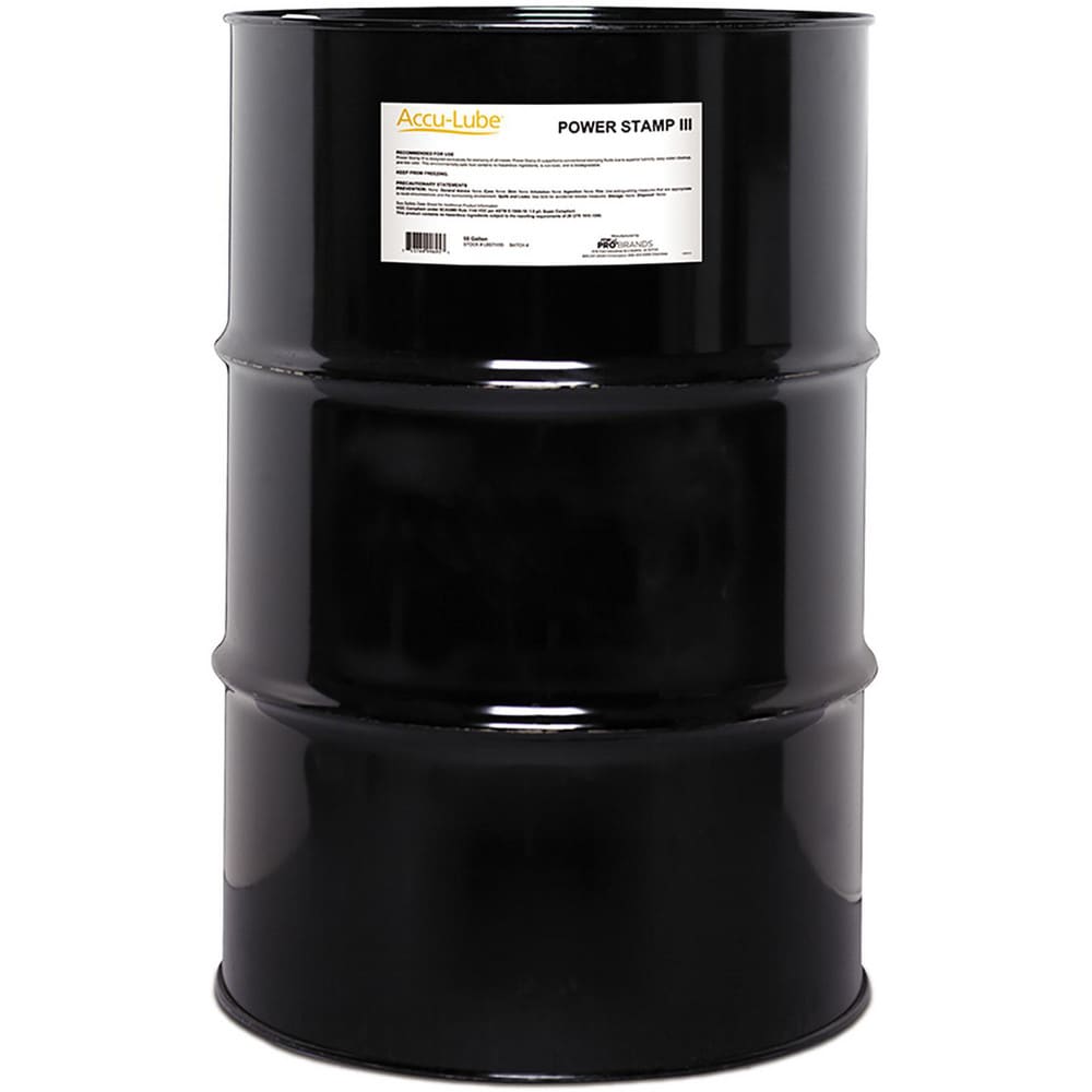 Lubricant & Stamping Fluid: Accu-Lube Power Stamp III General Purpose, Liquid, 55 gal Drum