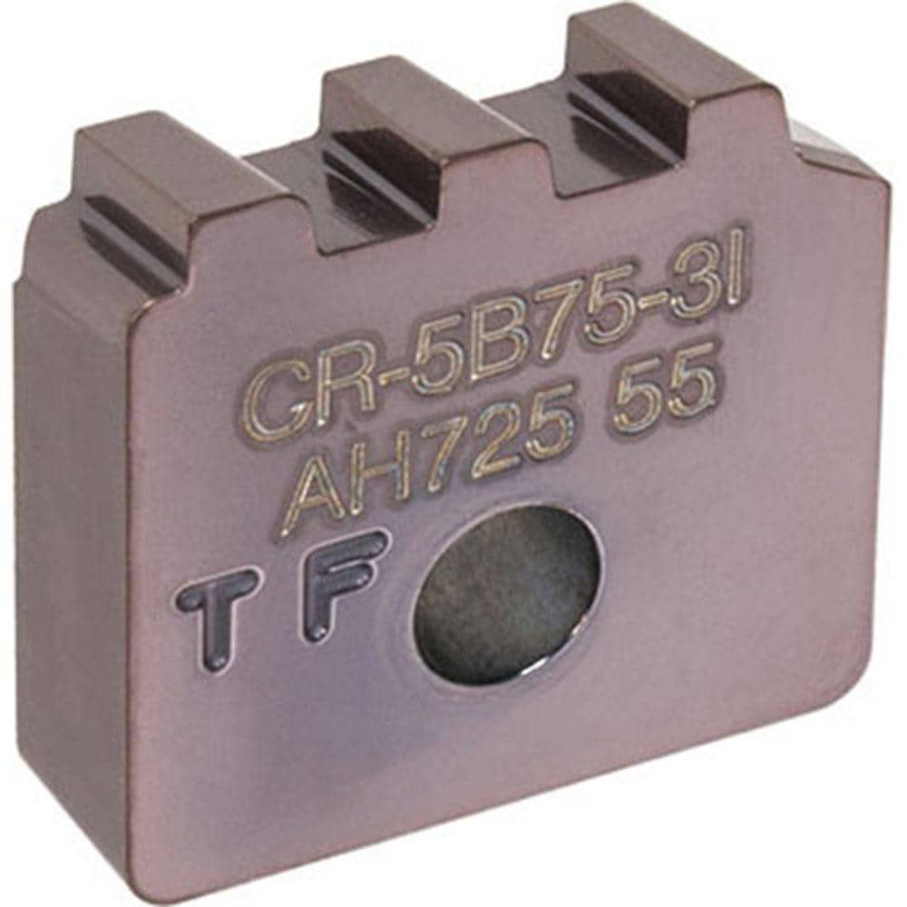 On-Edge Threading Inserts; Insert Style: CR; Insert Size Code: 5; Insert Material: Carbide; Manufacturer Grade: AH725; Thread Type: Internal; Thread Standard: API Buttress; Internal Threads Per Inch: 5