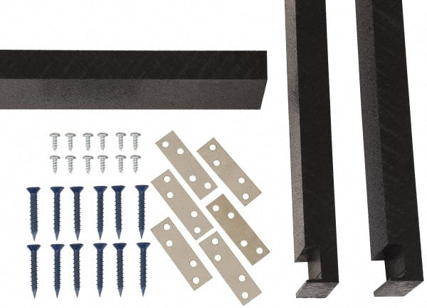 12" Wide x 36" High x 1" Deep, Locker Solid Plastic Floor Base Kit