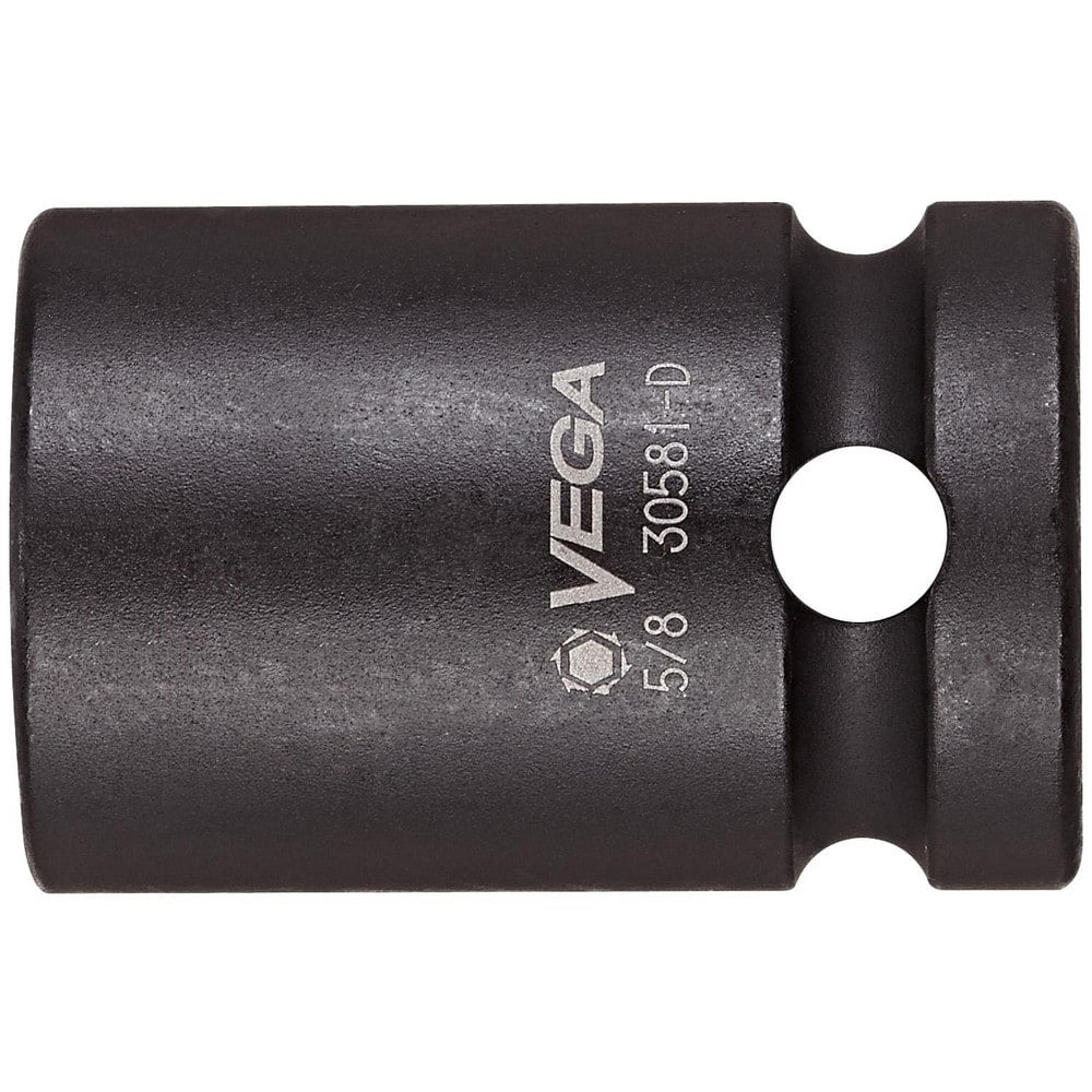 Impact Socket: 1/2" Drive, 12 mm Socket, Square Drive