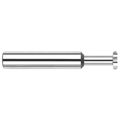 Woodruff Keyseat Cutter: 3/8" Cut Dia, 1/64" Cut Width, 3/8" Shank Dia, Straight Tooth