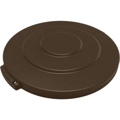 Trash Can & Recycling Container Lids; Lid Type: Flat; Lid Shape: Round; Container Shape: Round; Compatible Container Capacity: 10 Gallon; Color: Brown; Material: HDPE; For Use With: Bronco 10 Gallon Trash Container