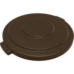 Trash Can & Recycling Container Lids; Lid Type: Flat; Lid Shape: Round; Container Shape: Round; Compatible Container Capacity: 20 Gallon; Color: Brown; Material: HDPE; For Use With: Bronco 20 Gallon Trash Contain