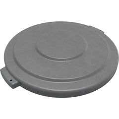 Trash Can & Recycling Container Lids; Lid Type: Flat; Lid Shape: Round; Container Shape: Round; Compatible Container Capacity: 32 Gallon; Color: Gray; Material: HDPE; For Use With: Bronco 32 Gallon Trash Container