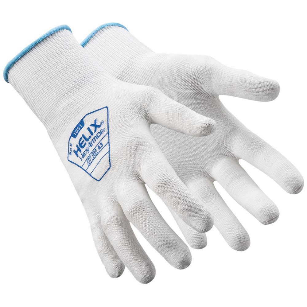 Cut-Resistant Gloves: Helix 1051, Size Small, ANSI Cut A3, ANSI Puncture 0, HPPE & Nylon Lined, HPPE Blend