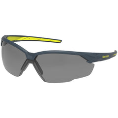 Safety Glasses: Anti-Fog & Anti-Scratch, Polycarbonate, Gray Lenses, Wrap Around & Half-Framed