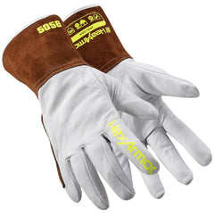 Welding Gloves: HeatArmor&trade; HeatArmor 5058`, Size X-Small, Uncoated-Coated, Leather, Pair, for TIG