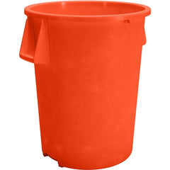 Trash Cans & Recycling Containers; Product Type: Trash Can; Type: Waste Bin Trash Container; Container Capacity: 55.00; Container Shape: Round; Lid Type: No Lid; Container Material: Polyethylene; Color: Orange; Material: Polyethylene