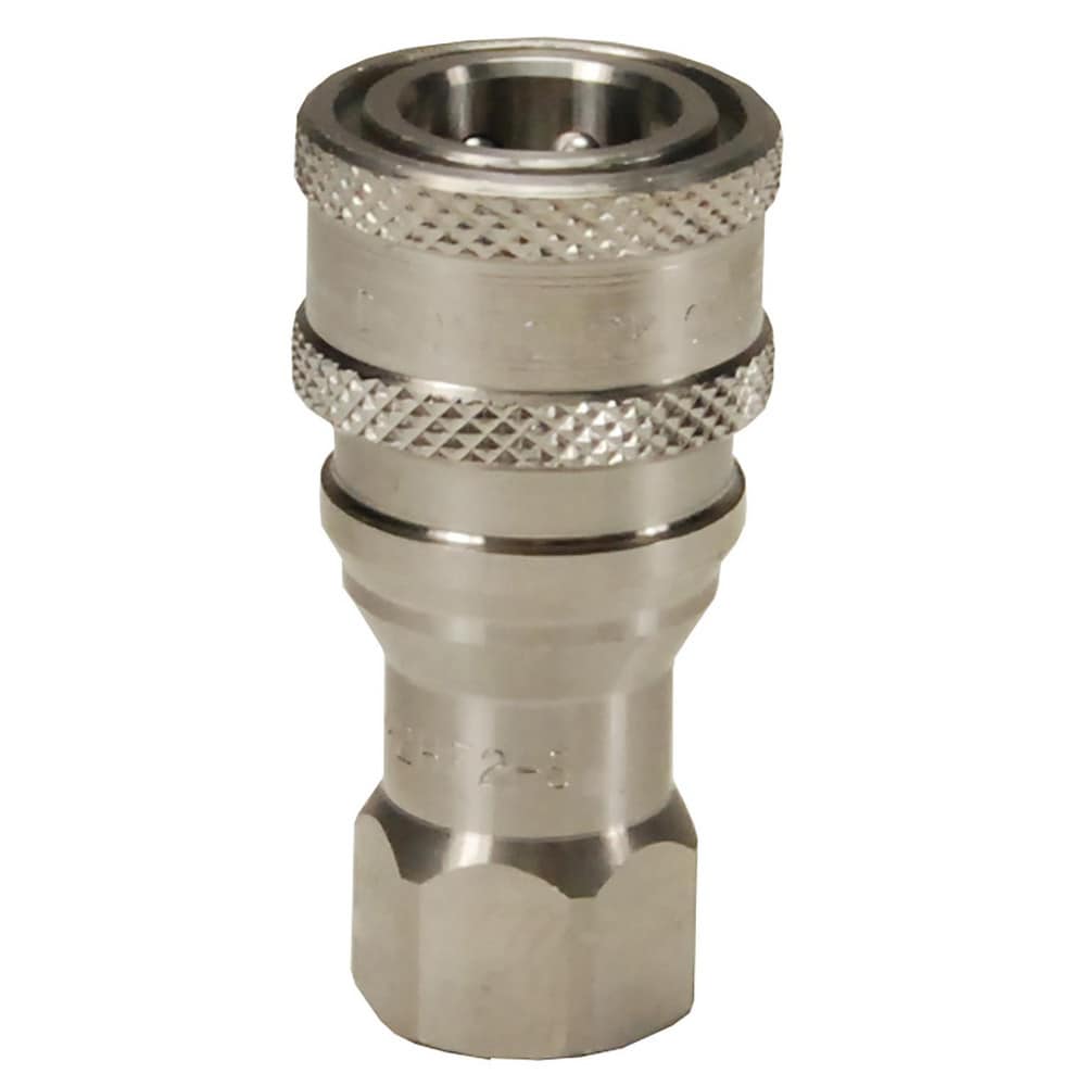 Hydraulic Hose Fittings & Couplings; Type: H-Series ISO-B Poppet Valve Female Threaded Coupler; Fitting Type: Coupler; Hose Inside Diameter (Decimal Inch): 1.0000; Hose Size: 1