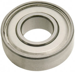 Miniature Ball Bearing: 7 mm Bore Dia, 19 mm OD, 6 mm OAW