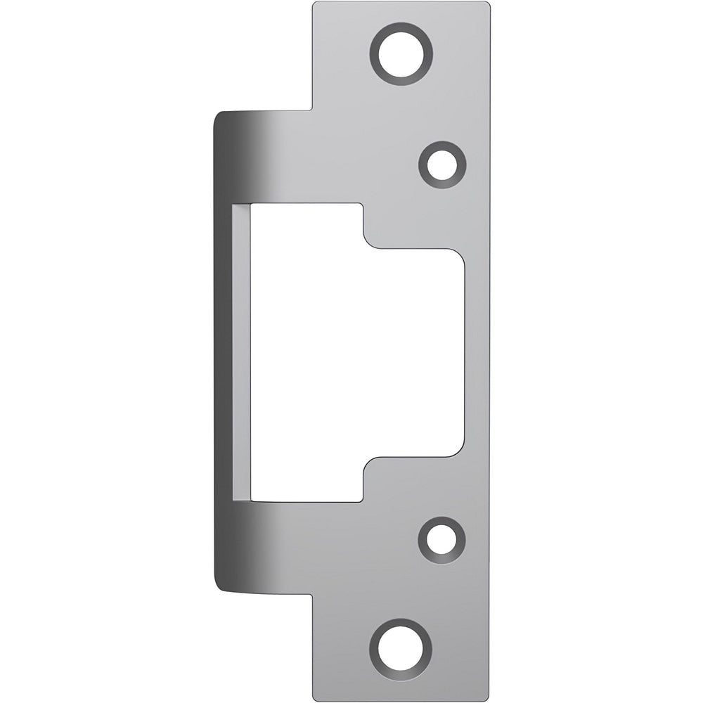 Strikes; Type: Flat with Radius Corners; Length (Inch): 4-7/8; Width (Inch): 1-1/4; Material: Stainless Steel; Description: HES Faceplate, BLK Black; Finish Coating: Black