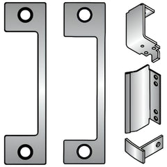 Strikes; Type: Flat; Length (Inch): 4-7/8; Width (Inch): 1-1/4; Material: Stainless Steel; Description: HES Faceplate, 630 Satin Stainless Steel; Finish Coating: Stainless Steel