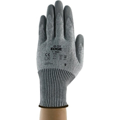 Cut, Puncture & Abrasion-Resistant Gloves: Edge 48-707, ANSI Cut A6, ANSI Puncture 4, Polyurethane, Polyester, Fiberglass, Spandex, Nylon & HPPE