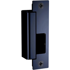 Electric Strikes; Product Type: Electric Door Strike; Type: Fail Safe/Fail Secure; Length (Inch): 4.88; Power Type: Electric; Width (Inch): 1; Strike Material: Stainless Steel; Door Frame Material: Hollow Metal & Wood; Finish/Coating: Black; Voltage: Dual