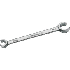 Flare Nut Wrenches; Wrench Type: Open End; Head Type: Straight; Double/Single End: Double; Opening Type: 12-Point Flare Nut; Material: Chrome Vanadium Steel; Finish: Polished