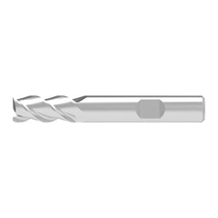 Square End Mill: 20.00 mm Dia, 38.00 mm LOC, 3 Flute, Solid Carbide