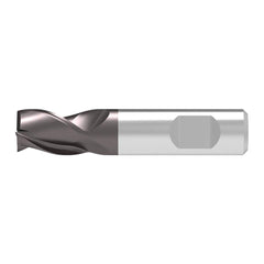 Square End Mill: 20.00 mm Dia, 22.00 mm LOC, 3 Flute, Solid Carbide