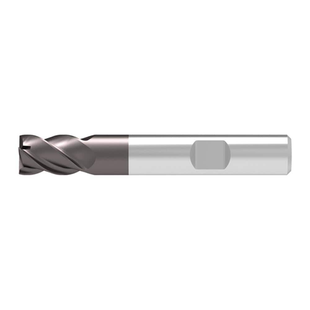 Square End Mill: 14.00 mm Dia, 16.00 mm LOC, 4 Flute, Solid Carbide