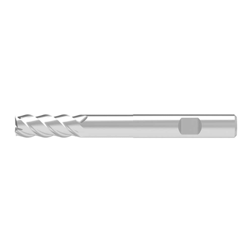 Square End Mill: 18.00 mm Dia, 47.00 mm LOC, 4 Flute, Solid Carbide