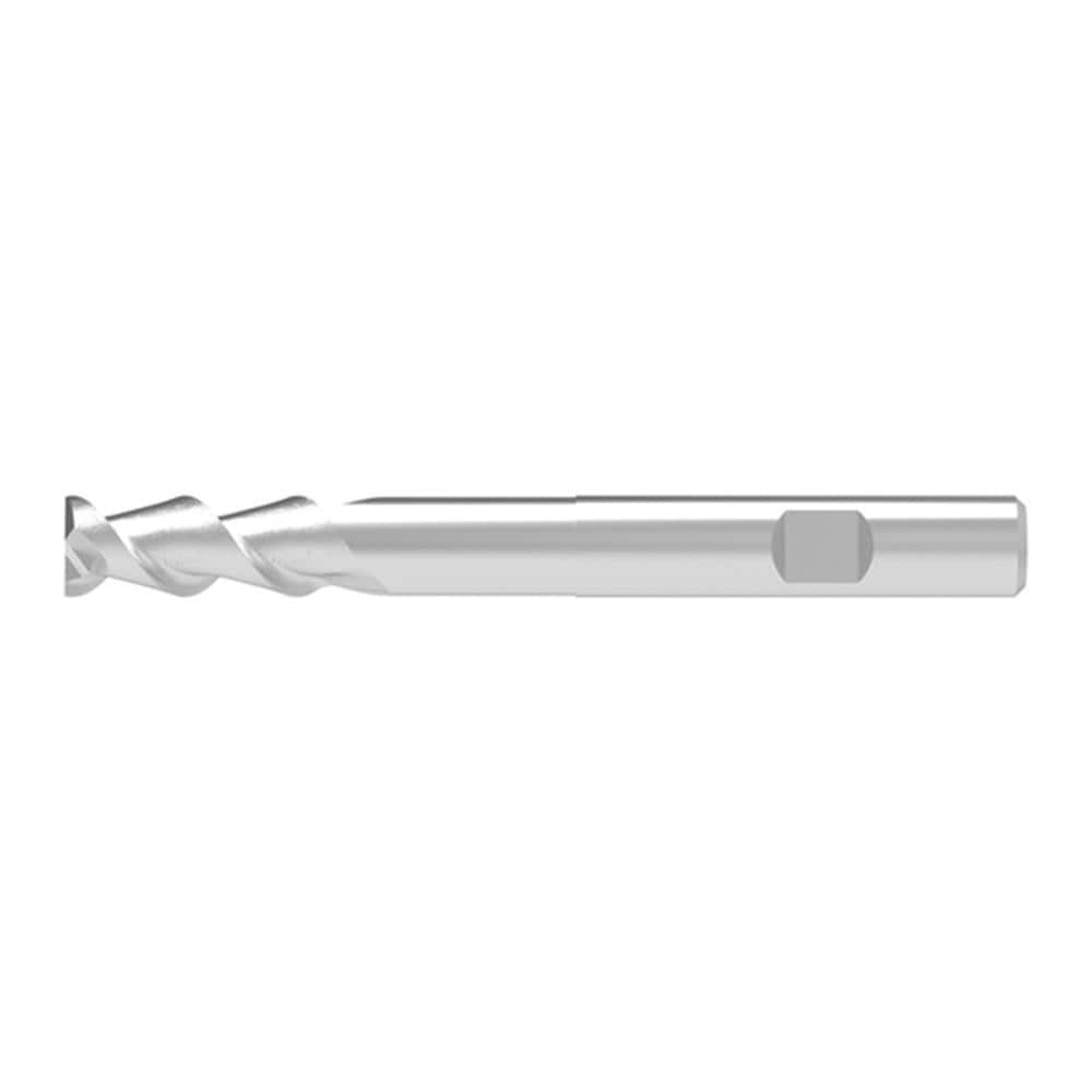 Square End Mill: 20.00 mm Dia, 52.00 mm LOC, 2 Flute, Solid Carbide