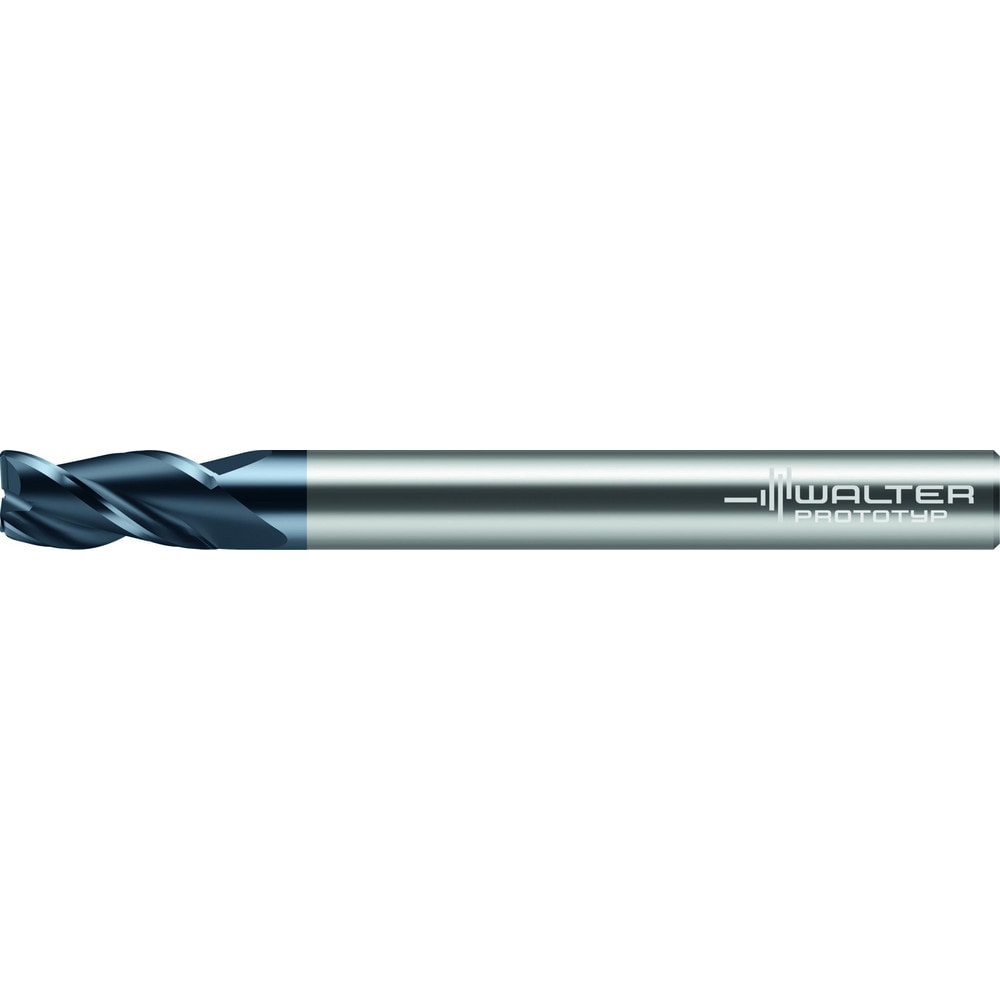 Corner Radius End Mill: 1.5 mm Dia, 4.50 mm LOC, 0.20 mm Radius, 3 Flute, Solid Carbide