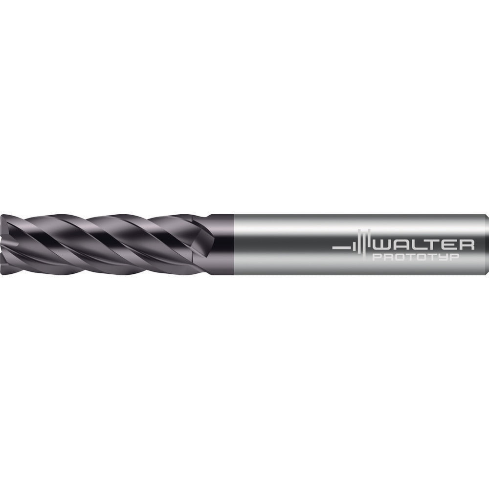 Corner Radius End Mill: 3/16" Dia, 5/8" LOC, 0.0150" Radius, 4 Flute, Solid Carbide