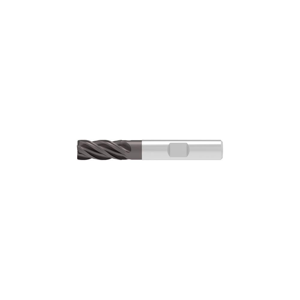 Square End Mill: 16.00 mm Dia, 32.00 mm LOC, 4 Flute, Solid Carbide