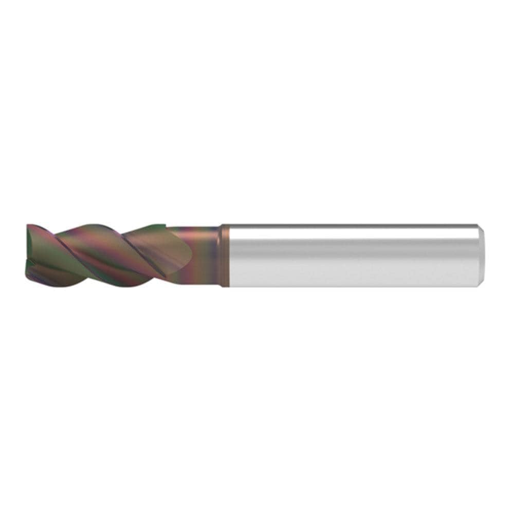 Square End Mill: 16.00 mm Dia, 36.00 mm LOC, 3 Flute, Solid Carbide