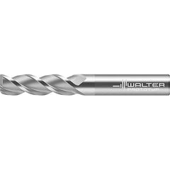 Corner Radius End Mill: 1/4" Dia, 5/8" LOC, 0.0600" Radius, 3 Flute, Solid Carbide