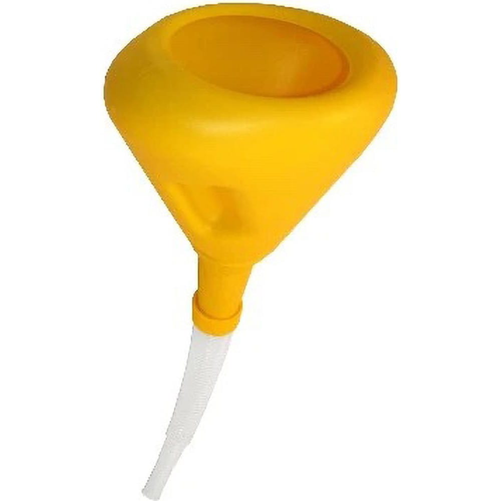 Oil Funnels & Can Oiler Accessories; Oil Funnel Type: Funnel; Material: Polyethylene; Color: Yellow; Finish: Plastic; Minimum Capacity: 0; Spout Length: 9.25 in