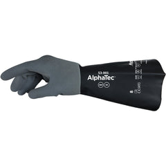 Chemical Resistant Gloves: AlphaTEC&trade; 53-001, Neoprene & Nitrile-Coated, Nylon, Neoprene & Nitrile, Supported, Type A Chemical Resistant Gloves