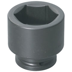 Impact Socket: 1-1/2" Drive, 3-5/8" Socket, Hex Drive