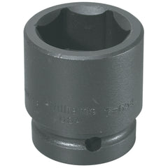 Impact Socket: 1" Drive, 2-9/16" Socket, Hex Drive