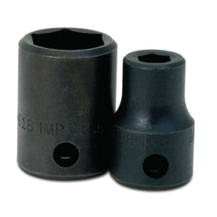 Impact Socket: 3/8" Drive, 1/4" Socket, Hex Drive