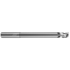 Square End Mill: 3/16" Dia, 7/32" LOC, 3 Flute, Solid Carbide